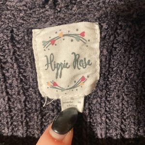 Hippie rose grey cardigan